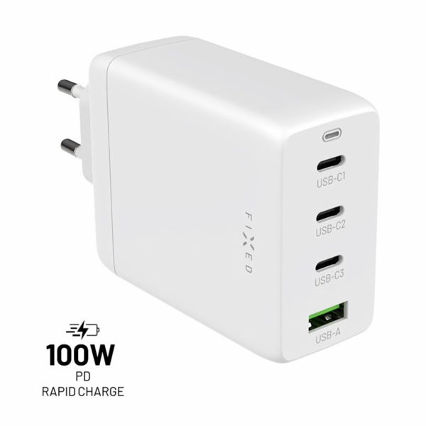 Fixed nabíječka 100W FIXCG100-3CU-WH