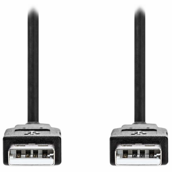 NEDIS kabel USB 2.0/ zástrčka USB-A - zástrčka USB-A/ čer...
