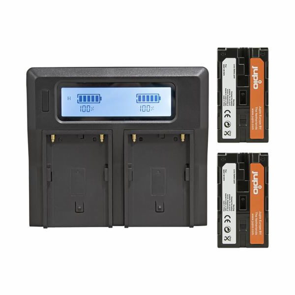Set Jupio 2ks baterie NP-F970 (6000mAh) s duální nabíječkou 