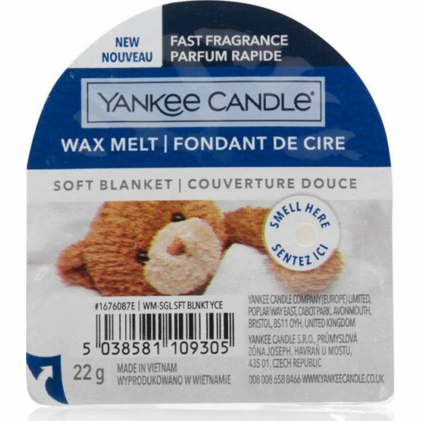 Vonný vosk Yankee Candle, Jemná přikrývka, 22 g
