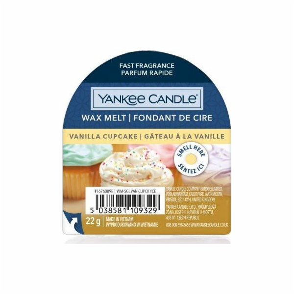 Vonný vosk Yankee Candle, Vanilkový košíček, 22 g