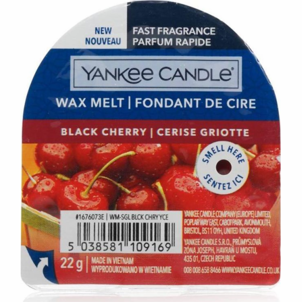 Vonný vosk Yankee Candle, Zralé třešně, 22 g