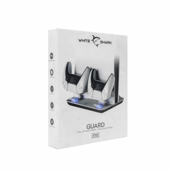 WHITE SHARK GUARD, Dock pro PS5