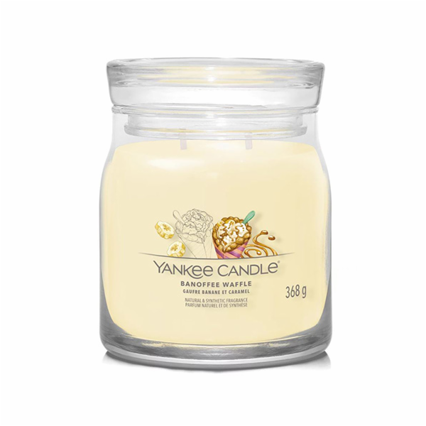 Svíčka ve skleněné dóze Yankee Candle, Vafle s banány a k...