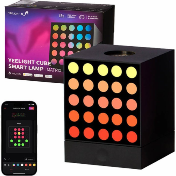 Yeelight CUBE Smart Lamp -  Light Gaming Cube Matrix - Ro...