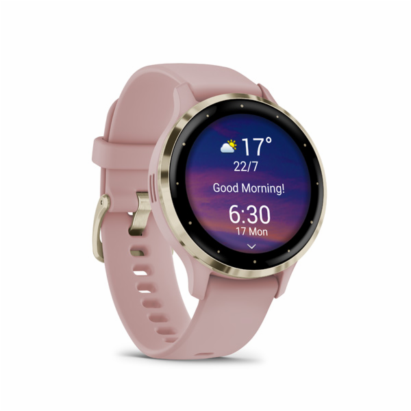 Garmin Venu® 3S, Nerezová luneta Soft Gold, pouzdro Dust ...