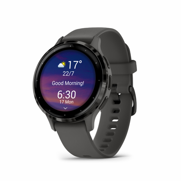 Garmin Venu 3S, Slate/Gray, Silicone band