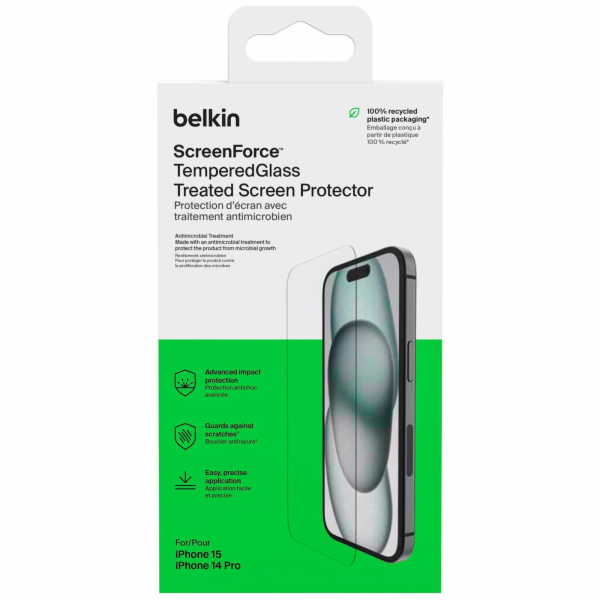 Belkin Screenforce Tempered Gl. antiba.iPhone 15 Plus/ 14...