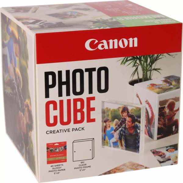 Canon PP-201 13x13 cm Photo Cube Creative Pack White Gree...