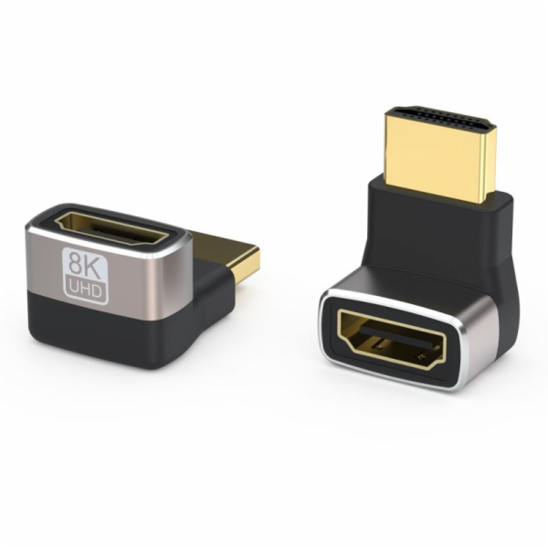 PREMIUMCORD Adaptér spojka 8K HDMI A - HDMI A, F/M, zahnu...