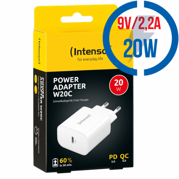 Intenso Power Adapter W20C white 1x USB-C 20W