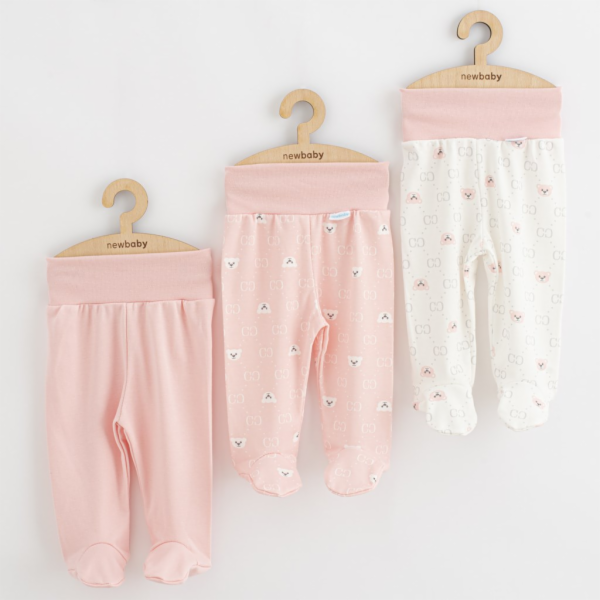 Kojenecké polodupačky New Baby Classic II Holka 3ks růžov...