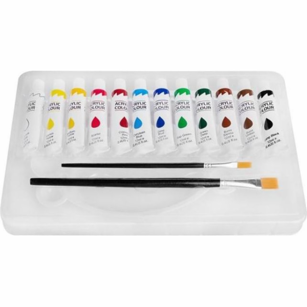 Barvy akrylové EASY Creative sada 12ks