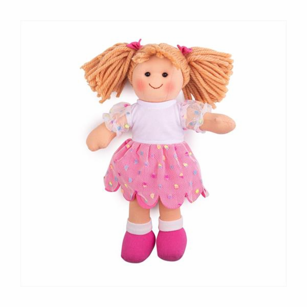 Bigjigs Toys Látková panenka Darcie 28 cm
