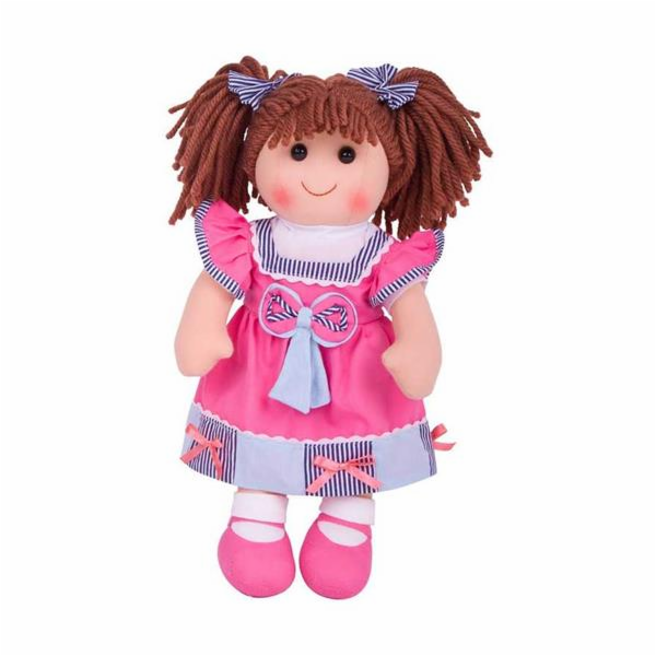 Panenka Bigjigs Toys látková Emma 38 cm