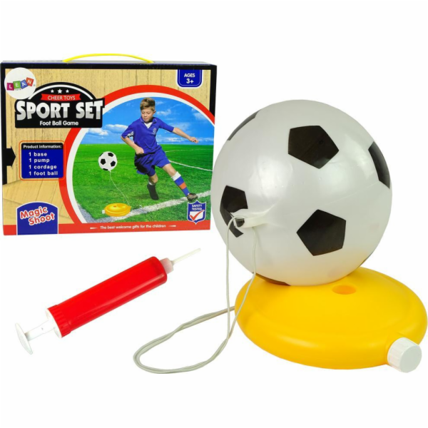 Import leantoys Football Set Ball na provázkové pumpě