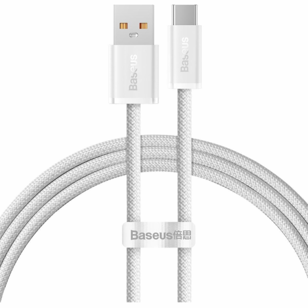 Baseus Dynamic Series USB na USB-C kabel, 100W, 1m (bílý)