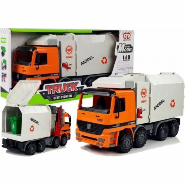 Auto popelářské auto LEANToys s hnaným odpadkovým košem