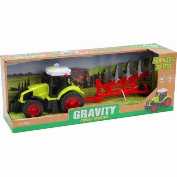 Traktor s přívěsem a zvukem