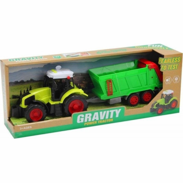 Traktor s přívěsem a zvukem