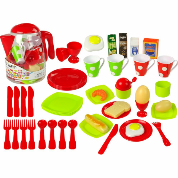 Import leantoys Food Set Jug Hrnek Talíře 42 prvků
