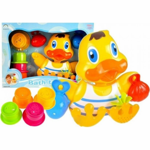 LEANToys Souprava kachniček do vany + hrnky