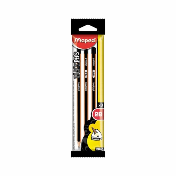 Tužka Maped MAPED Blackpeps 3 ks. 2B Maped$