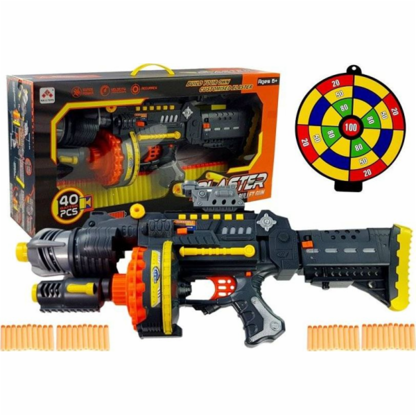 Pěnová šipková pistole LEANToys s terčem