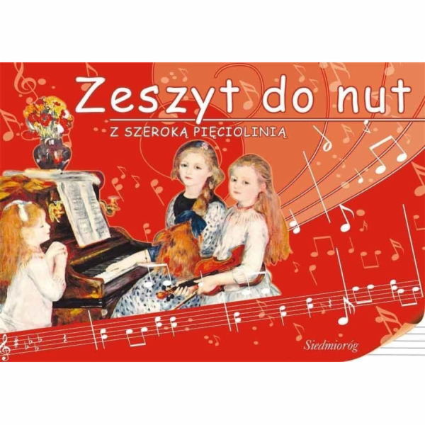 Hudební sešit s širokou osnovou