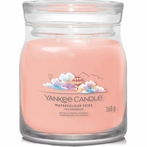 Svíčka ve skleněné dóze Yankee Candle, Akvarelová obloha,...