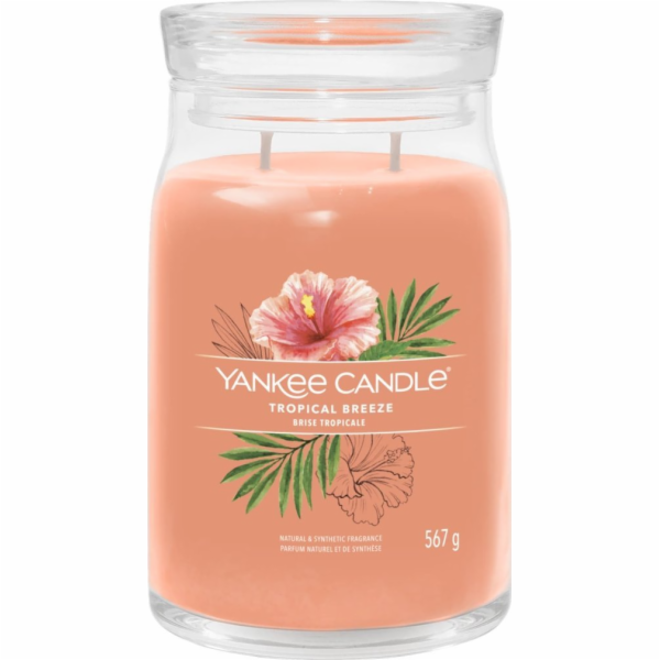 Svíčka ve skleněné dóze Yankee Candle, Tropický vánek, 567 g