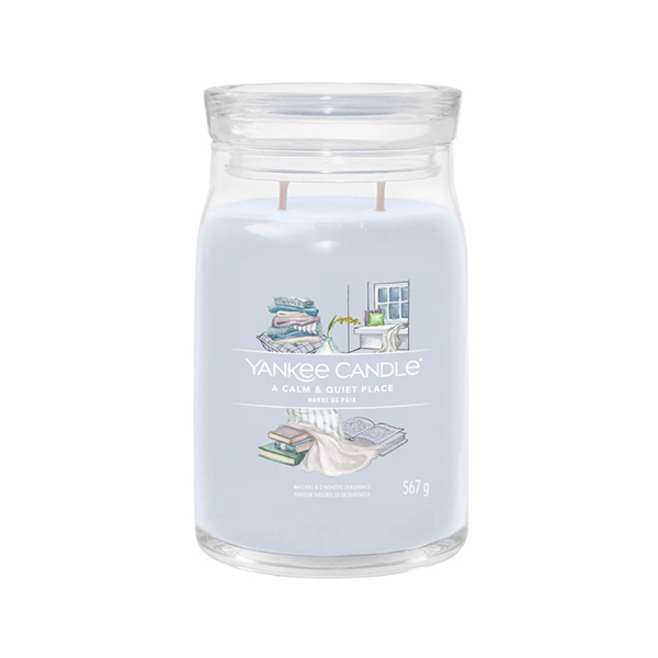 Svíčka ve skleněné dóze Yankee Candle, Klidné a tiché mís...