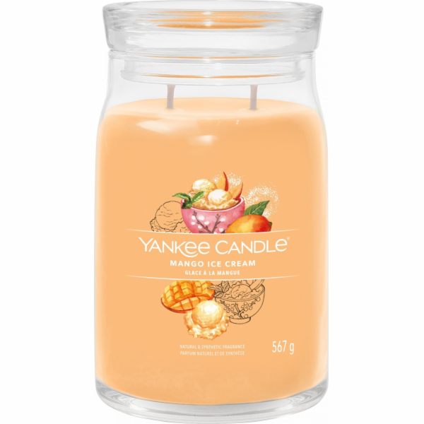 Svíčka ve skleněné dóze Yankee Candle, Mangová zmrzlina, ...