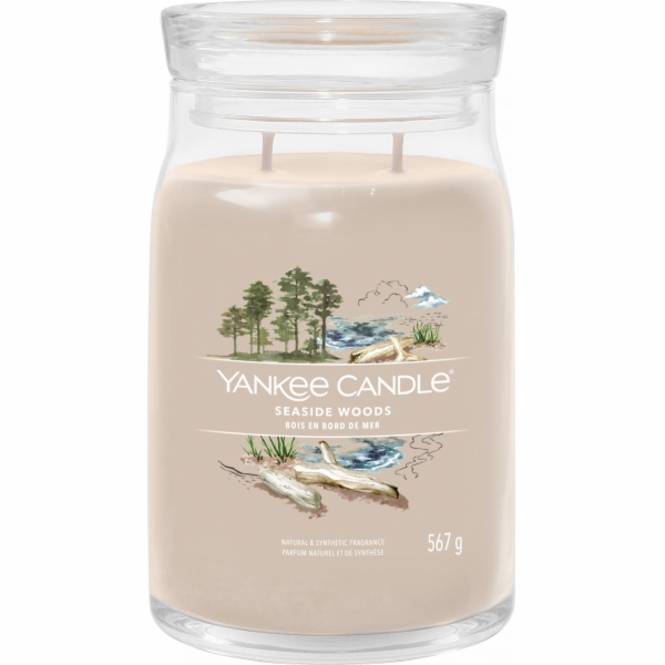 Svíčka ve skleněné dóze Yankee Candle, Přímořská dřeva, 5...
