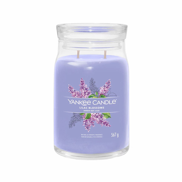 Svíčka ve skleněné dóze Yankee Candle, Šeříkové květy, 567 g