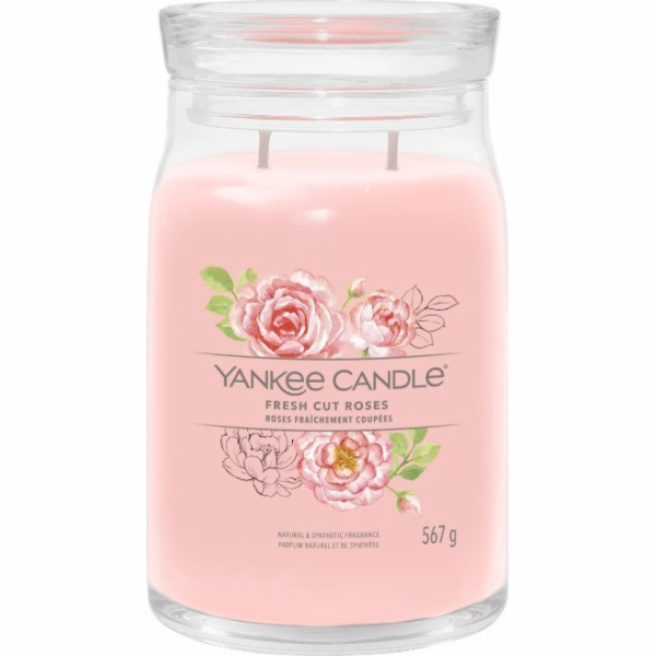 Svíčka ve skleněné dóze Yankee Candle, Čerstvě nařezané r...