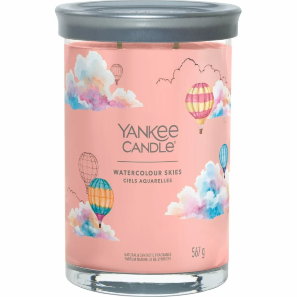 Svíčka ve skleněném válci Yankee Candle, Akvarelová obloh...