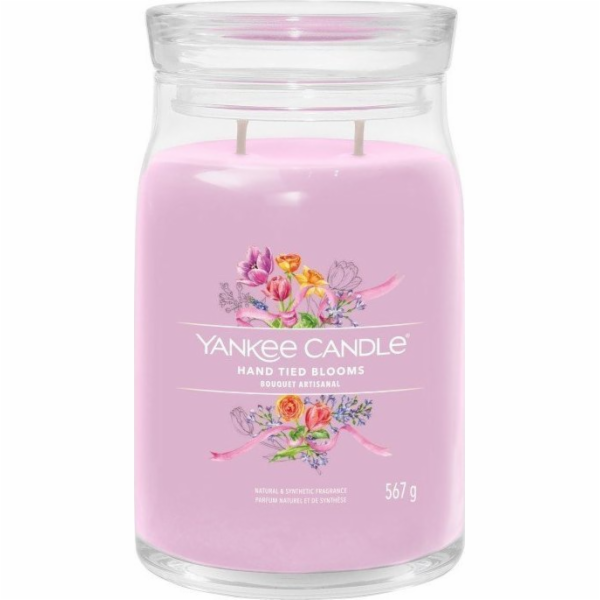 Svíčka ve skleněné dóze Yankee Candle, Ručně vázané květi...
