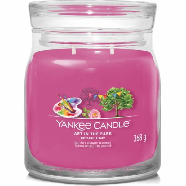 Svíčka ve skleněné dóze Yankee Candle, Umění v parku, 368 g