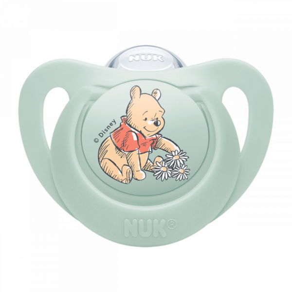 Šidítko NUK Star Disney Medvídek  6-18m bílo zelené Vel.6...