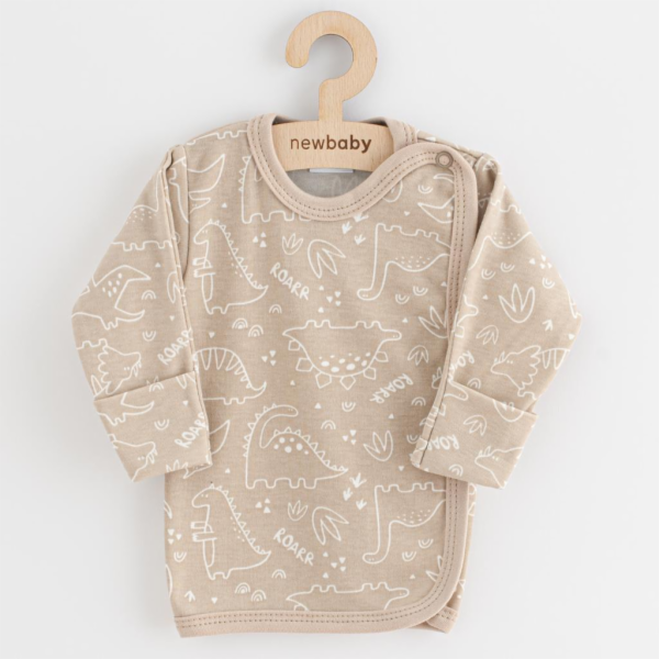 Kojenecká košilka New Baby Classic II dino béžový Vel.50