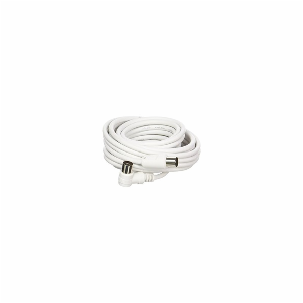 PREMIUMCORD TV kabel M/F konektor 90, 75 Ohm 15m