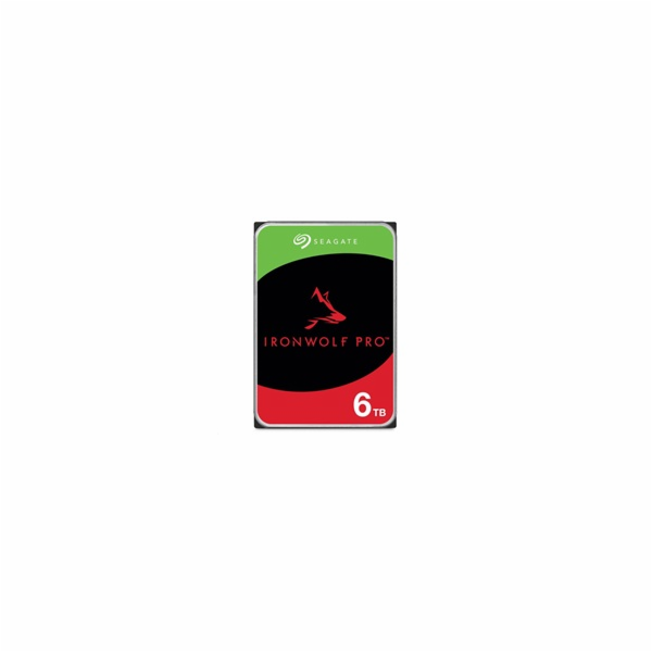SEAGATE HDD 6TB IRONWOLF PRO (NAS), 3.5", SATAIII, 7200 R...
