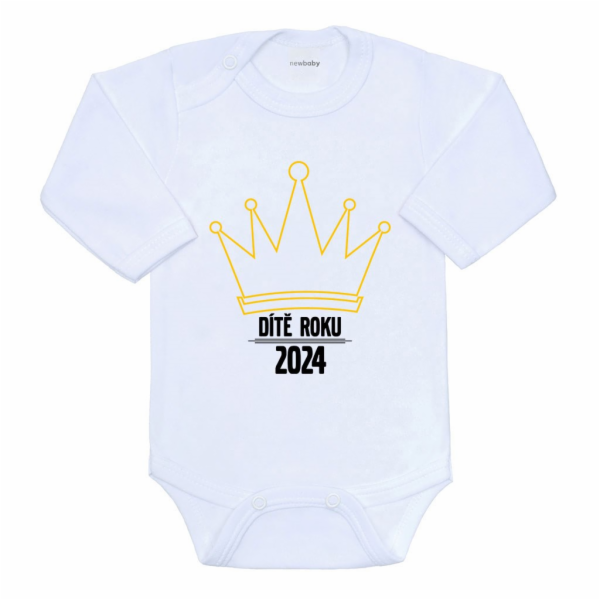 Body s potiskem New Baby Dítě roku 2024 Vel.56 (0-3m)