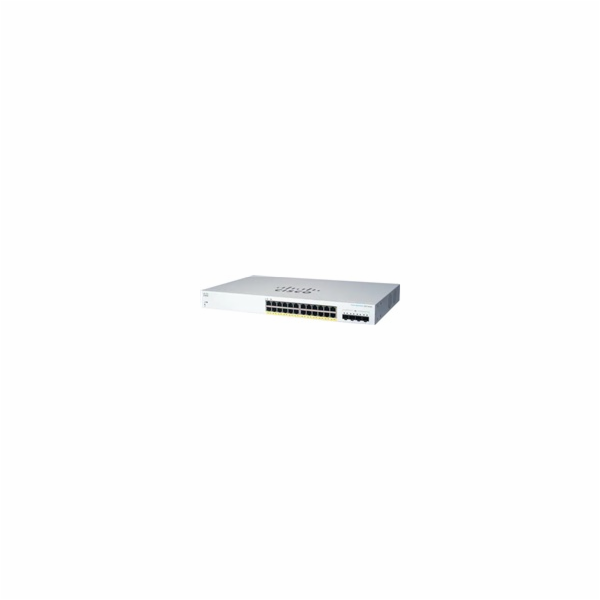 Cisco switch CBS220-24P-4X (24xGbE,4xSFP+,24xPoE+,195W) -...