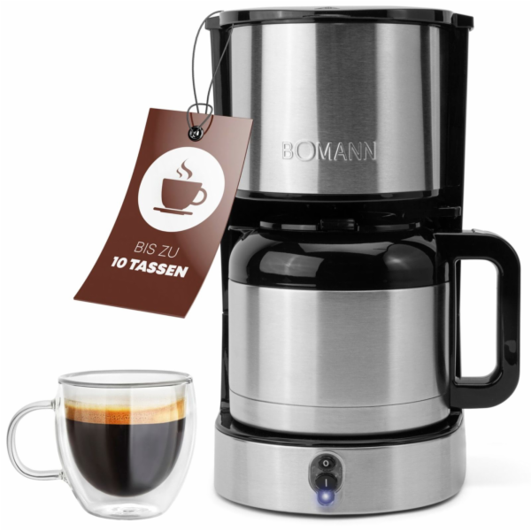 Bomann KA 6066 CB Coffee Machine 10 Cups