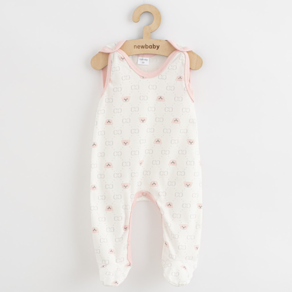 Kojenecké dupačky New Baby Classic II medvídek růžový Vel...