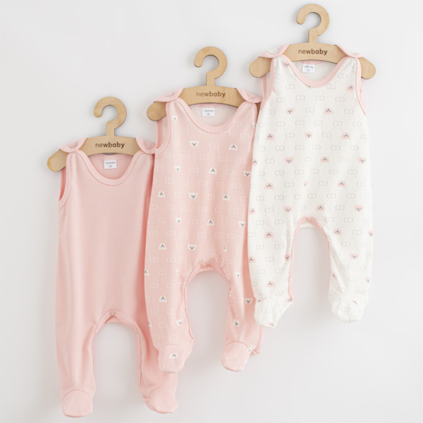 Kojenecké dupačky New Baby Classic II Holka 3ks růžová Ve...