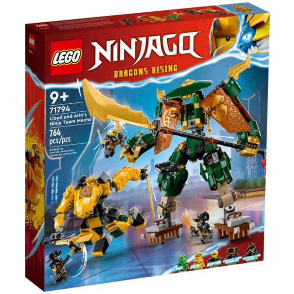 LEGO® NINJAGO® 71794 Lloyd, Arin a jejich tým nindža robotů