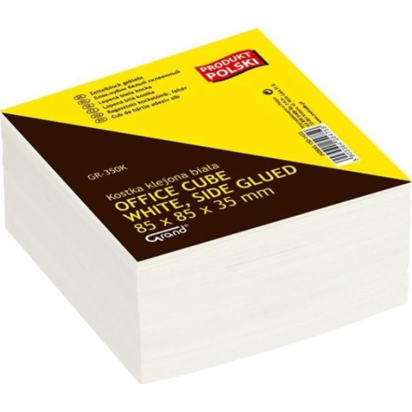 Kostka Grand White lepená 8,5x8,5 350 listů GRAND